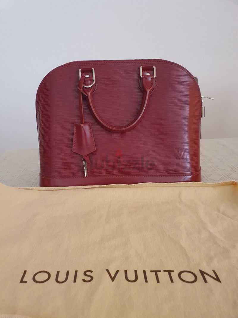 Louis Vuitton LV x YK Alma Bb White Red EPI