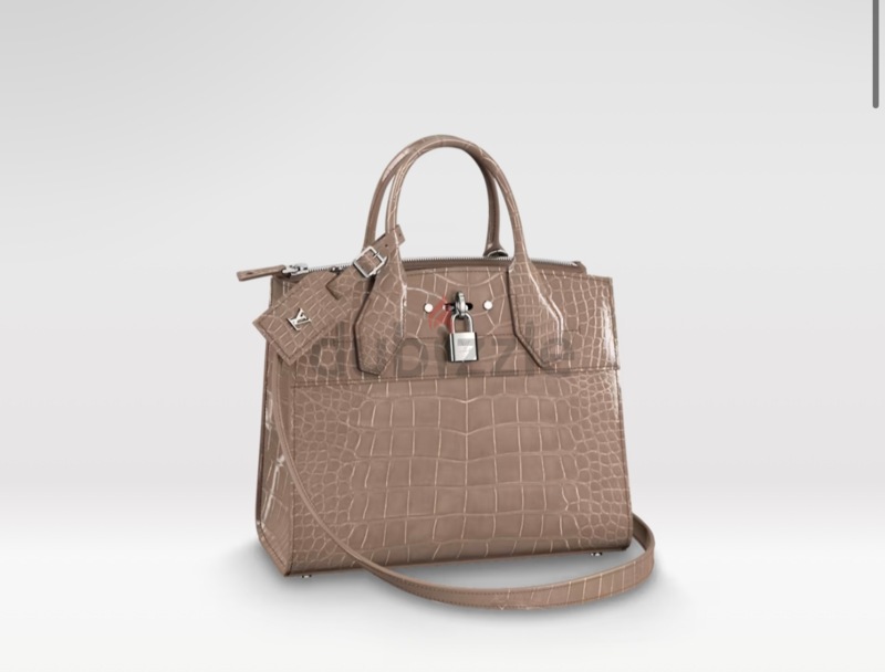 Louis Vuitton Bag City Steamer PM Crocodile Taupe