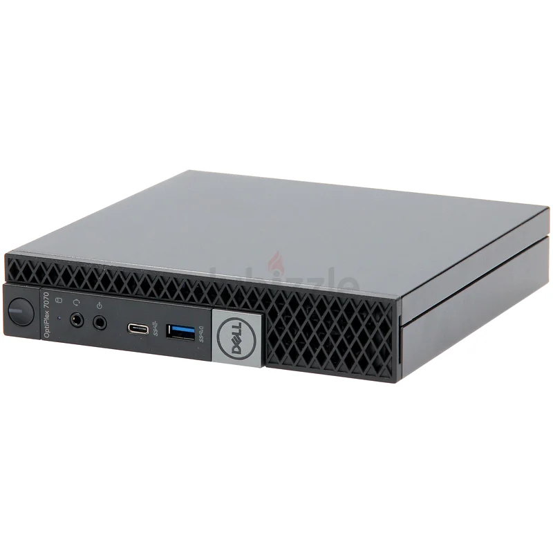جهاز Dell OptiPlex 7070 صغير بمعالج CORE i5 من الجيل التاسع - وسعة 512 جيجابايت من نوع NVME SSD - وذاكرة وصول عشوائي DDR4 بسعة 16 جيجابايت - نظام التشغيل ويندوز 10 برو63257122142081111