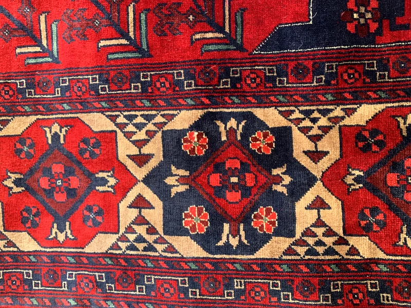 150 × 200 سم | سجادة تركمانية يدوية جديدة من فئة بيلجيك الفاخرة63184226229635112