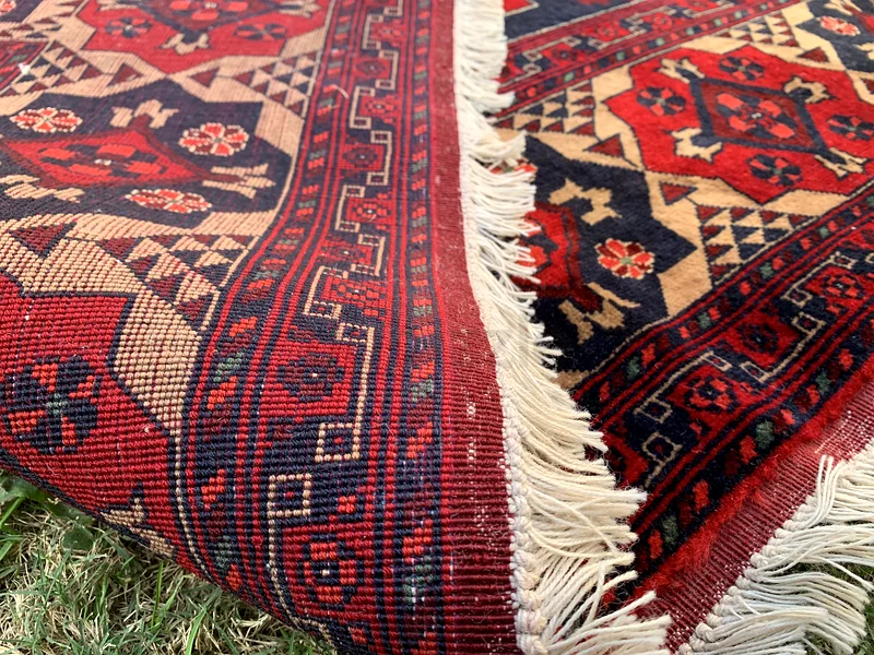 150 × 200 سم | سجادة تركمانية يدوية جديدة من فئة بيلجيك الفاخرة63184226229635114