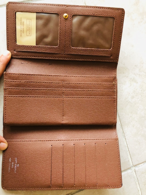Insolite vegan leather wallet Louis Vuitton Brown in Vegan leather