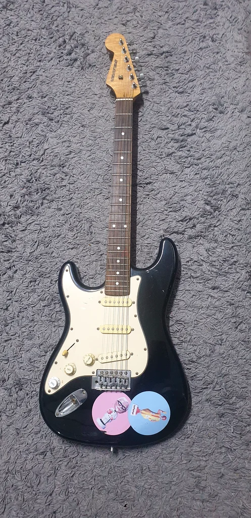 Lefthanded electric guitar