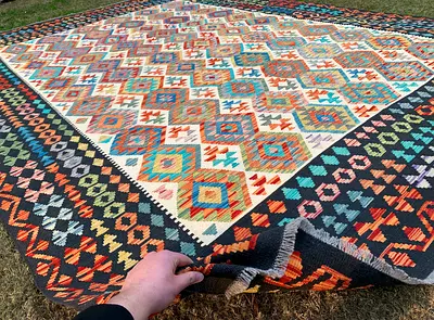 3x4m | New Handmade Beautiful Turkmen Kilim