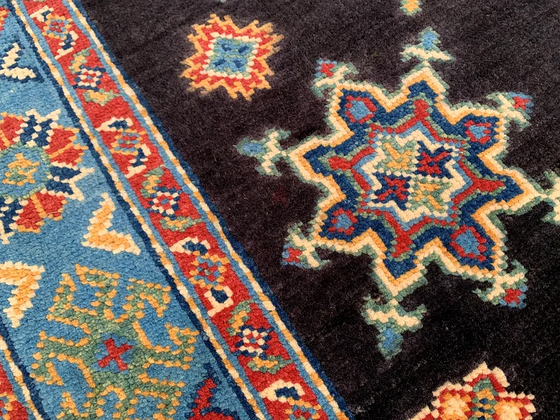 100 × 150 سم | سجادة قازاق يدوية الصنع جديدة وجميلة63184226223873112
