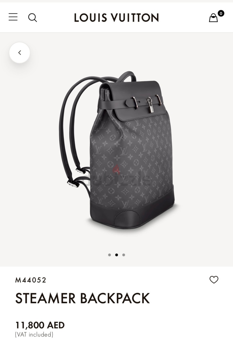 Louis Vuitton Steamer Backpack in Black