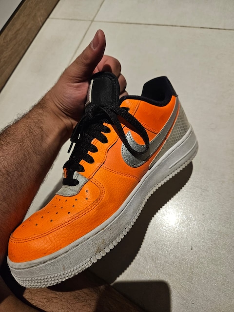 Nike Men's Air Force 1 '07 LV8 Low 3M Orange