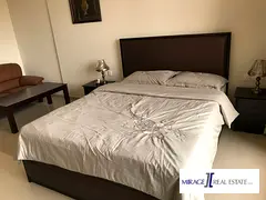 Golf View Furnished Studio For Rent In Elite Residence 8 Dubai Sports City