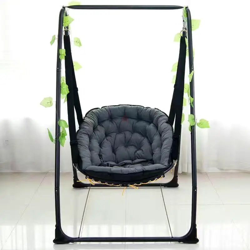 Indoor Or Outdoor Hanging Swing With Frame Hammock Chair For