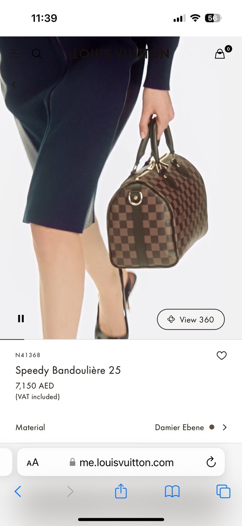 Louis Vuitton speedy Bandouliere 25 Womens Boston bag N41368