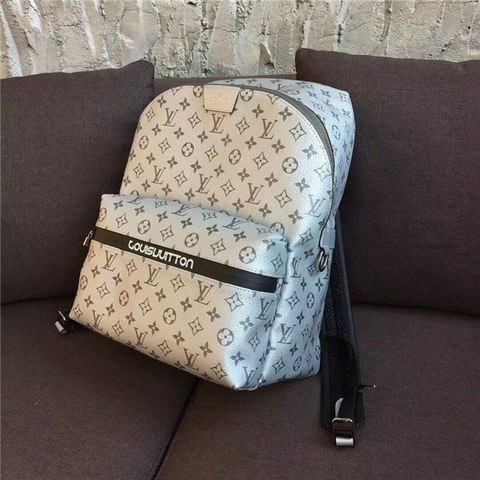 Louis Vuitton Backpack Apollo Outdoor Monogram Reflect Silver