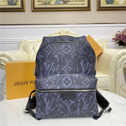 Louis Vuitton Black & Blue Monogram Pastel Discovery Backpack - Handbag | Pre-owned & Certified | used Second Hand | Unisex