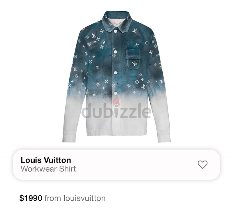 Louis Vuitton Blue Gradient 'Workwear' Shirt