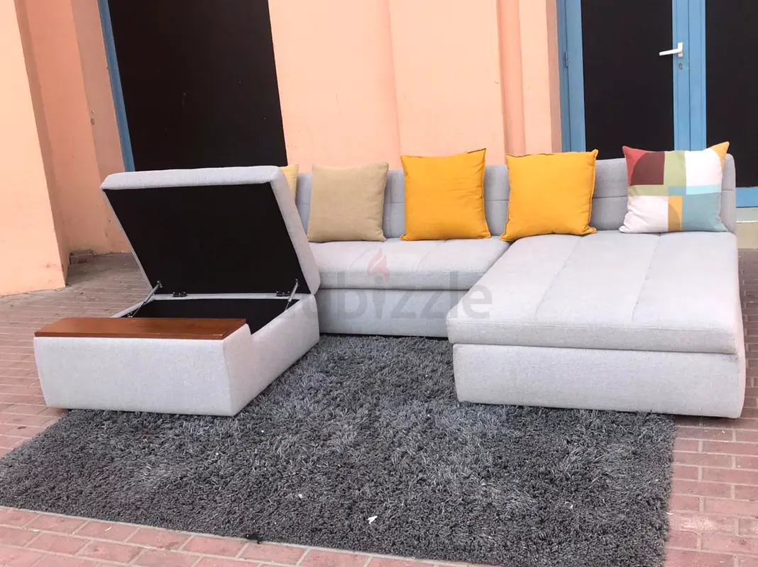 High quality West elm L shape sofa with storage