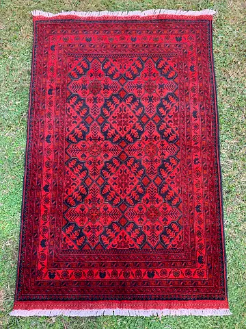 100 x 150 cm | Handmade Afghan Khal Mohammadi Carpet