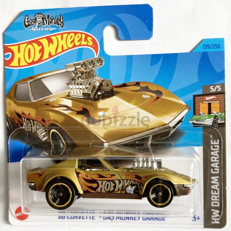 Hot wheels 68 hot sale corvette gas monkey