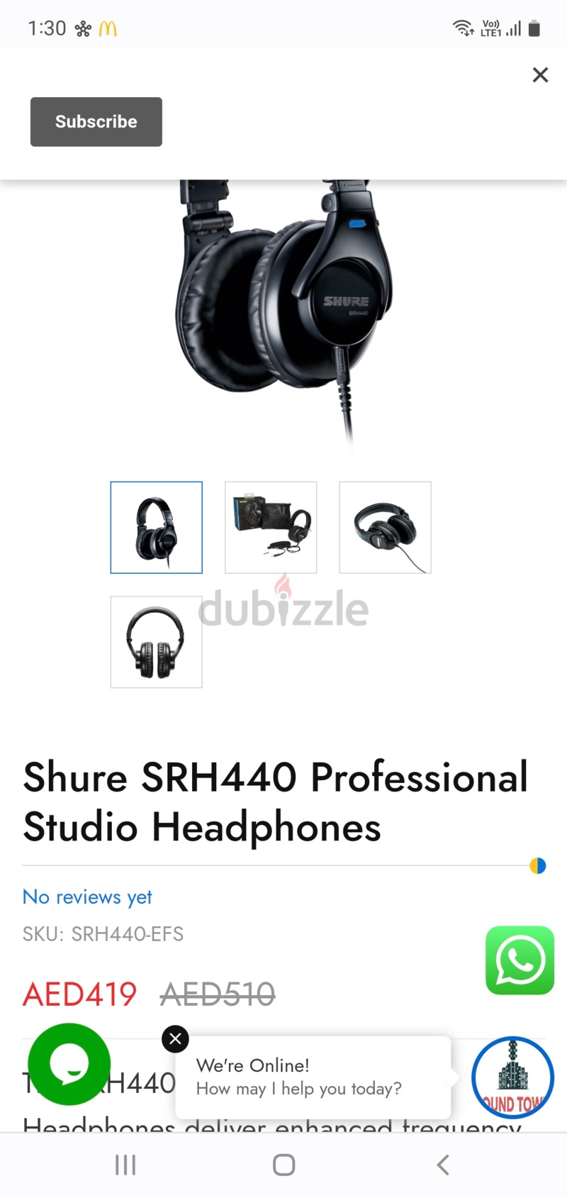 Shure srh440 professional discount studio headphones review