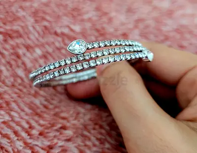 Swarovski Twisty Drop Bangle Bracelet Stone