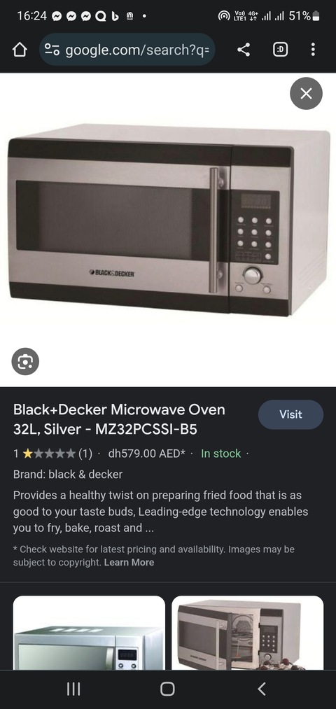 Black & Decker 20 Liter Microwave Oven MZ2020P-B5, Dubai & Abu Dhabi, UAE