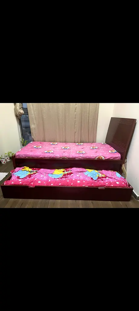 Single bed with storage and mattress