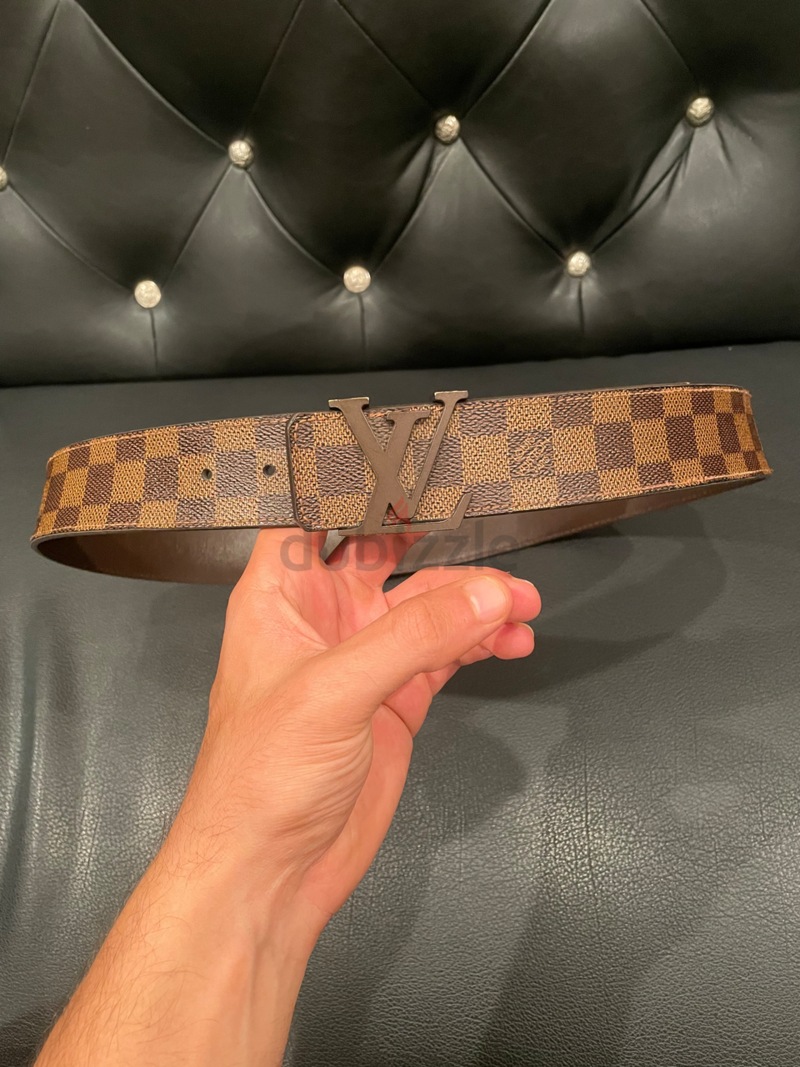 Lv Inventeur Damier Belt - Louis Vuitton Damier Belt PNG Image