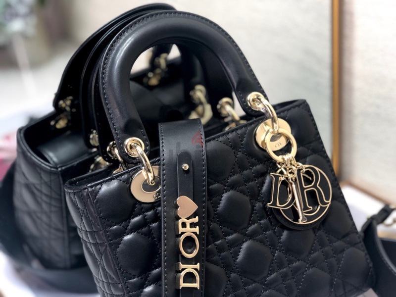 Small Lady Dior My ABCDior Bag Black Cannage Lambskin