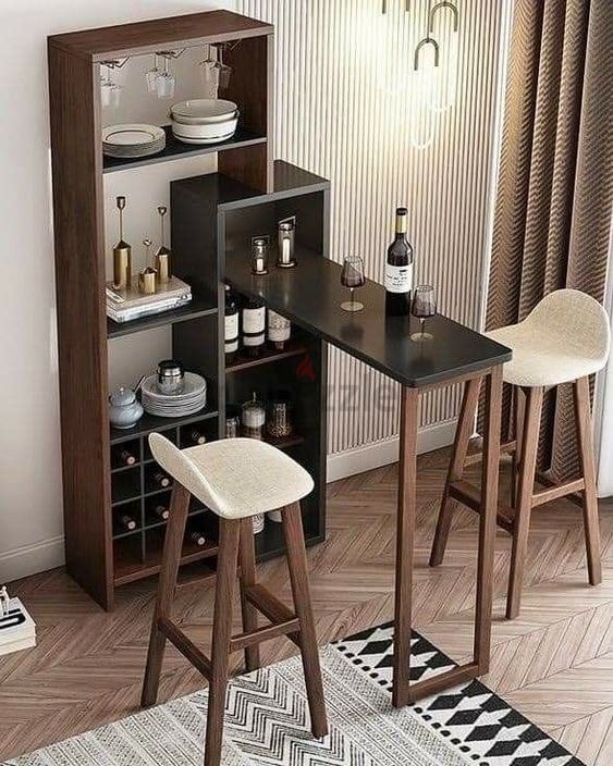 Bar table deals cabinet