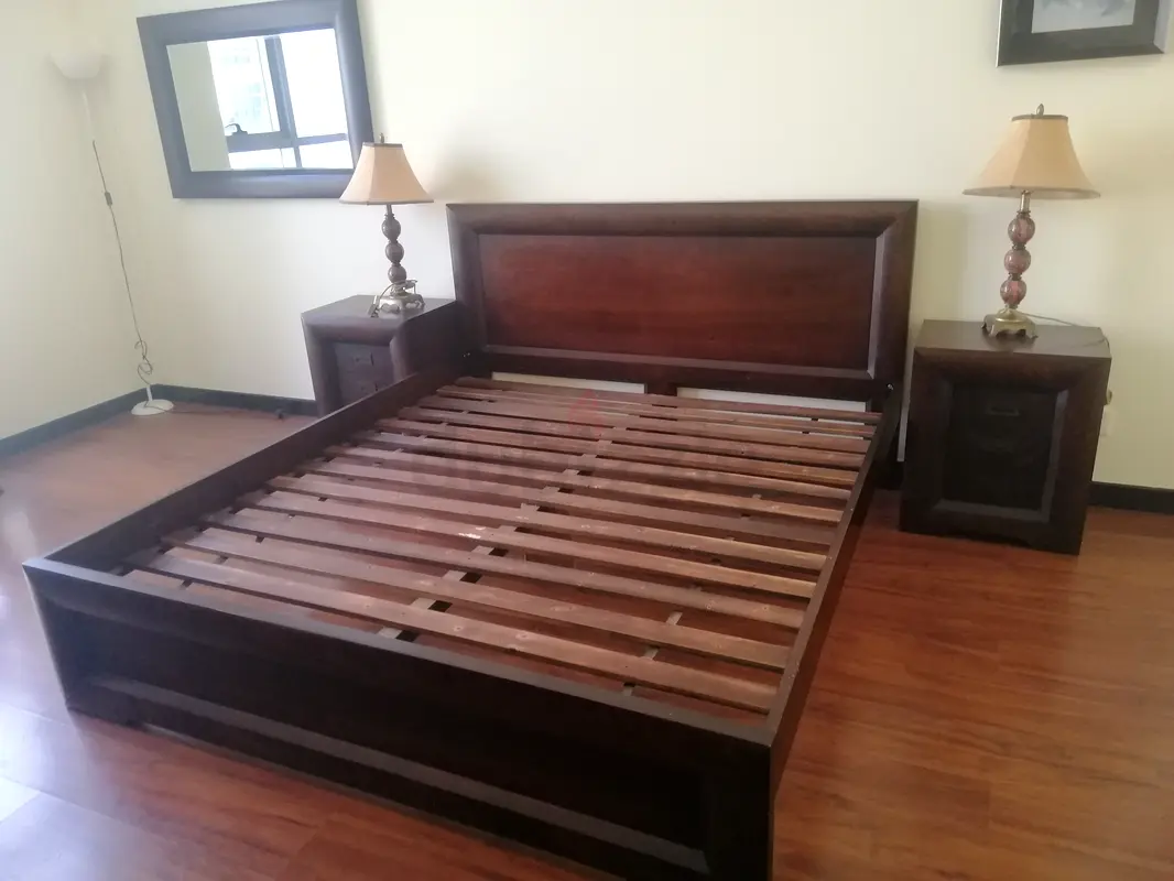 Solid wood king size bedroom set