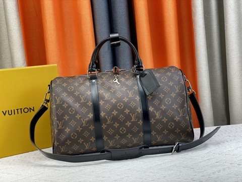 Louis Vuitton Vintage Brown Monogram Keepall 45, w/ Serial number: 892