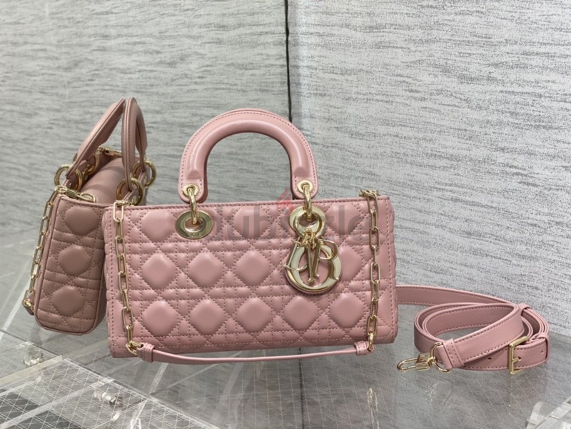 Small Lady Dior My ABCDior Bag Peony Pink Cannage Lambskin