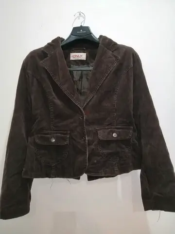 Velvet jacket brown size large