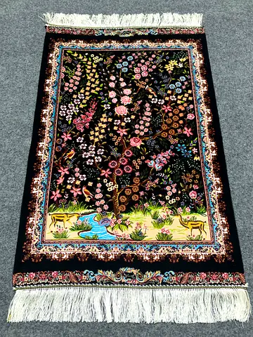 60 x 90 cm | New High Quality Silk Persian Carpet Machine Woven