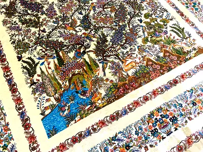 100 x 152 cm | New High Quality Silk Persian Carpet Machine Woven