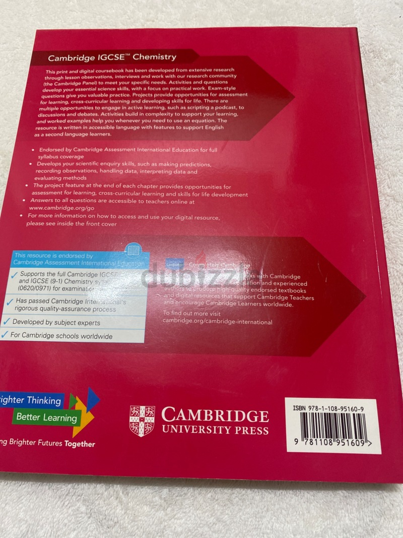 Igcse chemistry coursebook | dubizzle