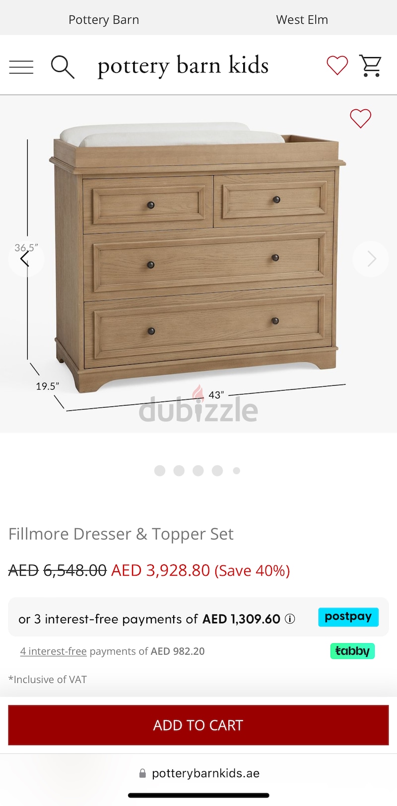 Pottery barn deals kids fillmore dresser