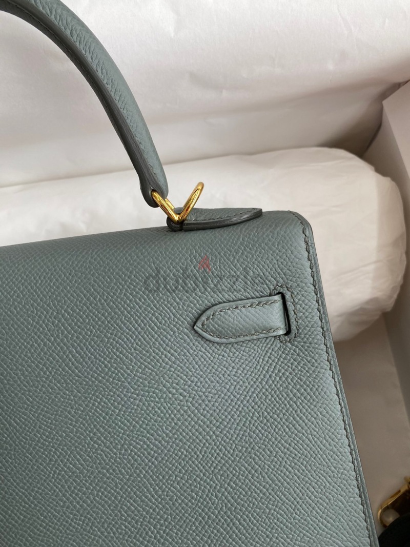 HERMES KELLY DANSE II VEAU SWIFT A8 VERT YUCCA