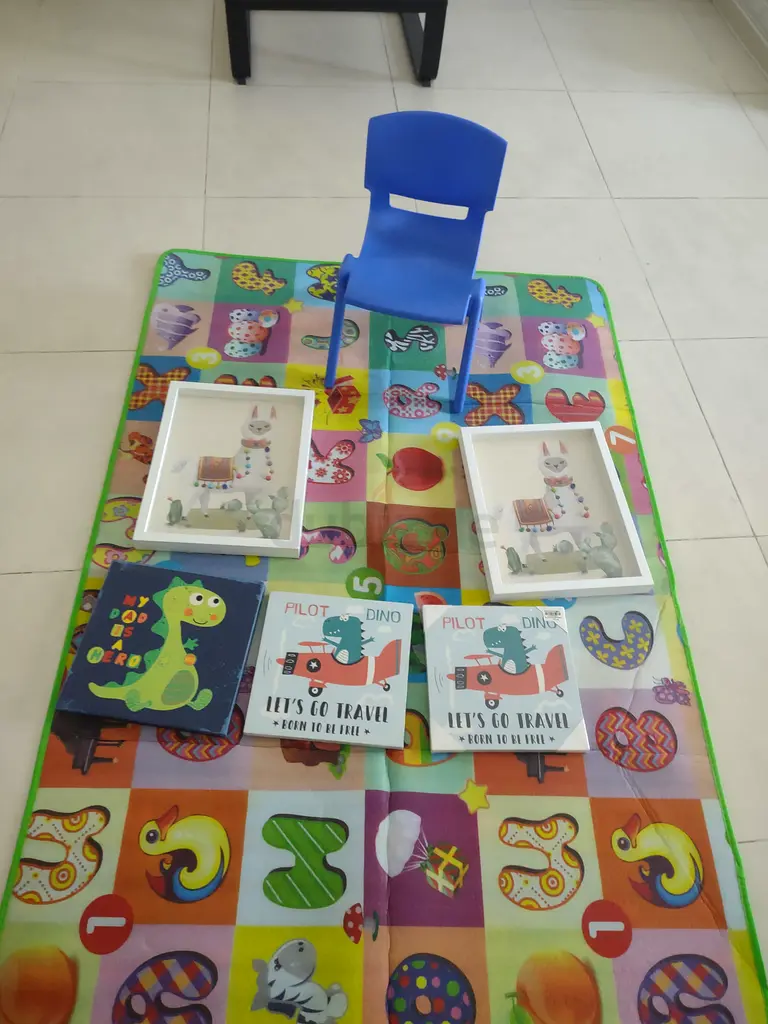 Child mat with decor accessories