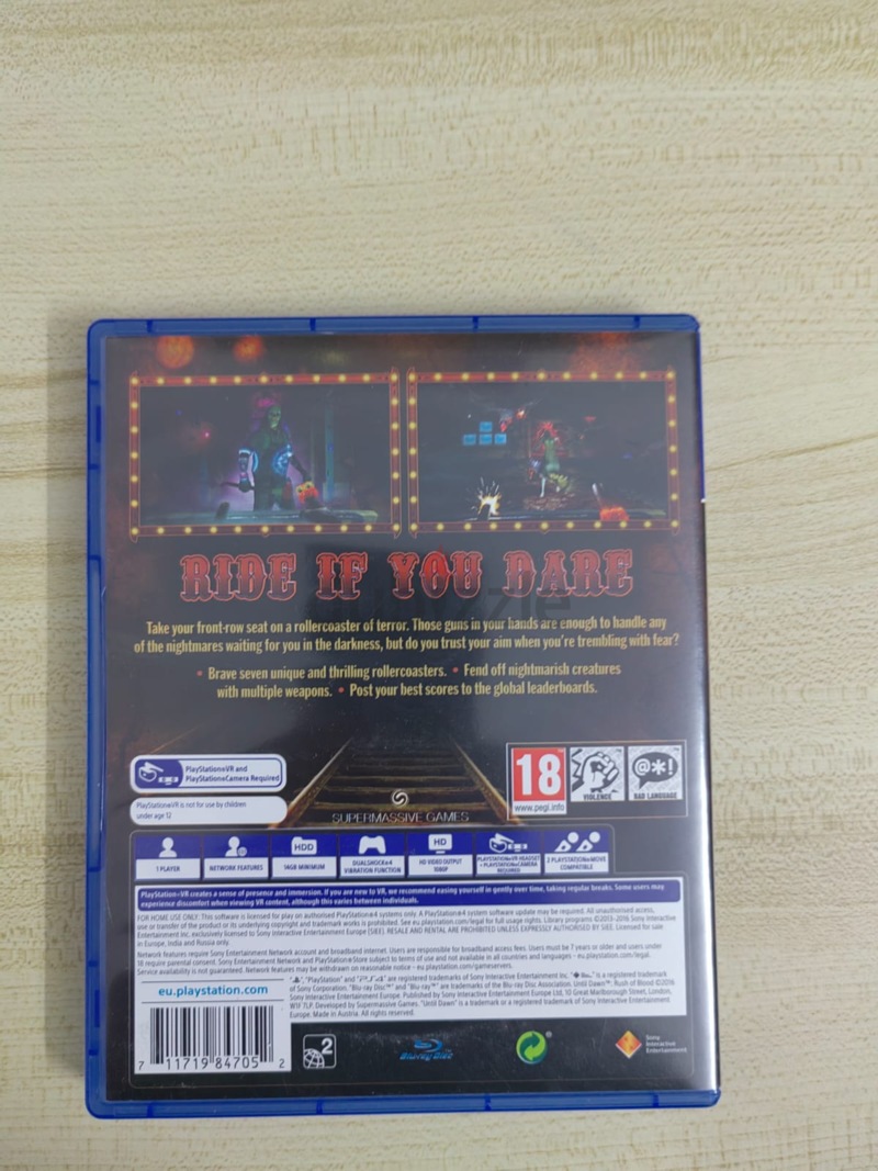 Jeu PS4 SONY Rush of Blood (VR)