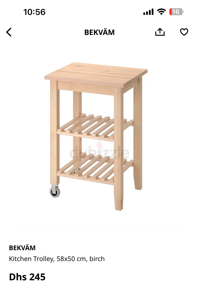 Kitchen Trolley BekVam Ikea