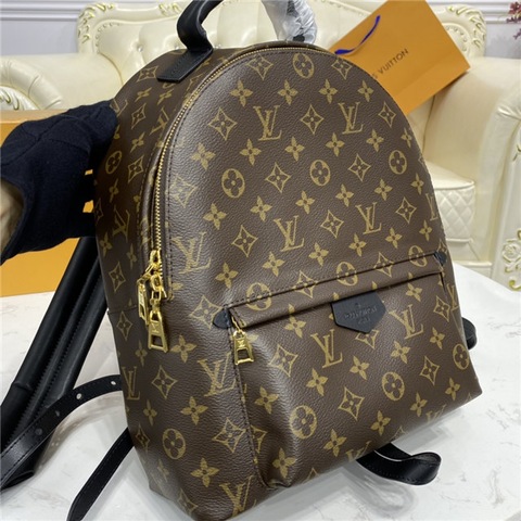 LV Palm Springs MM - unbagging and comparison with longchamp le pliage  backpack 