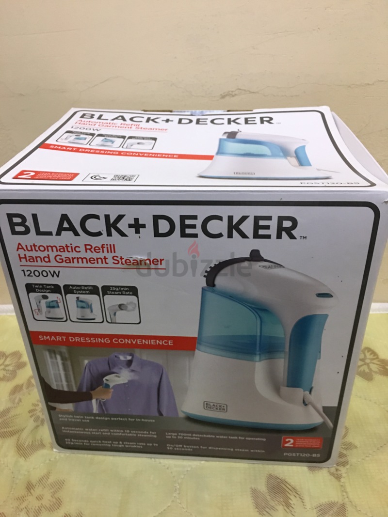 Black and Decker HST1200-B5 220-240 Volt 50 Hz Handy Garment Steamer