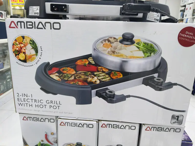 Ambiano 2 in 1 Electric Grill with Hotpot