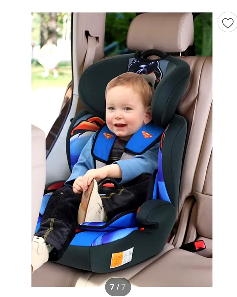 3In1 Superman Baby/Kids Car Seat + Booster Seat