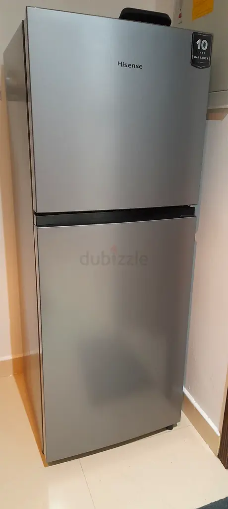 Hisense Refrigerator 264 Liter Top Mount Double Door Silver