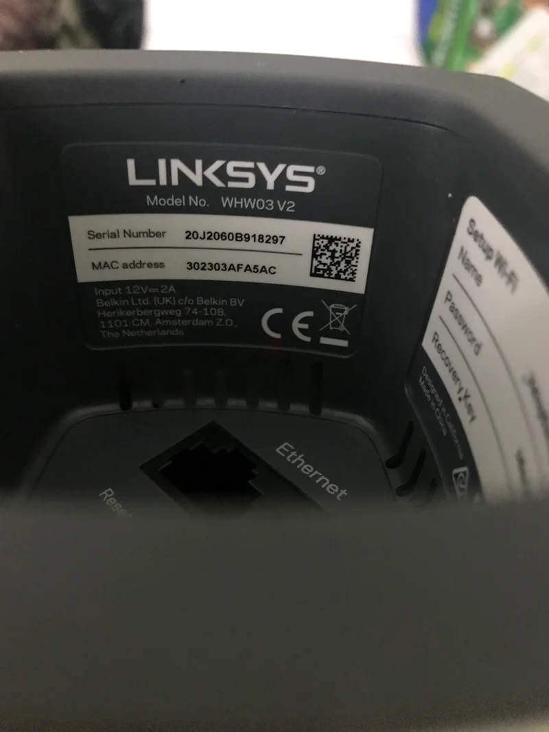 Linksys WHW03 V2 Velop Triband Whole Home WiFi Mesh System