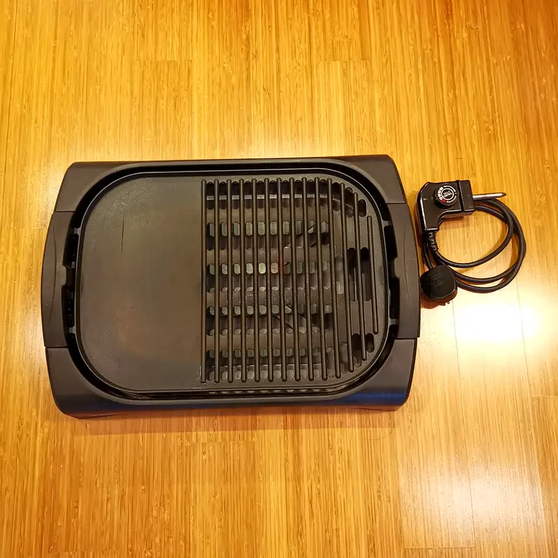 Electric Grill with Lid Black Decker