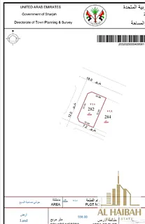 For Sale Residential Land In Sharjah, Al Hoshi Area,