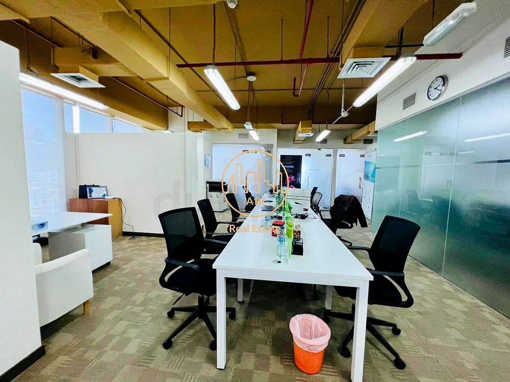 Furnished Office For Rent With Glass Partitions