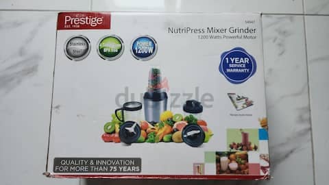 Prestige nutripress mixer deals grinder