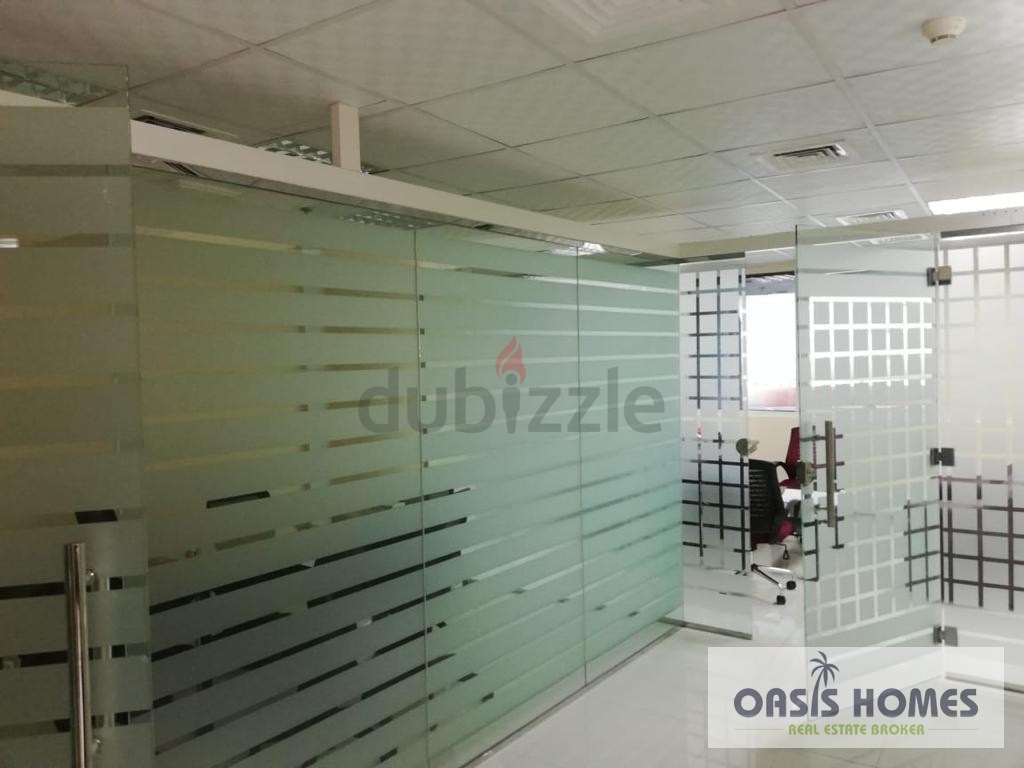 Fully Fitted Office With Glass Partitions In Le Solarium Tower Good Location Vacant